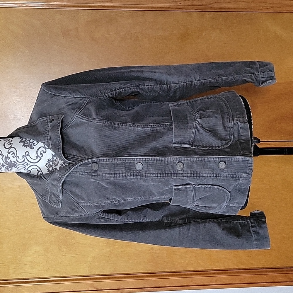 Medium Gray Eddie Bauer Corduroy Jacket